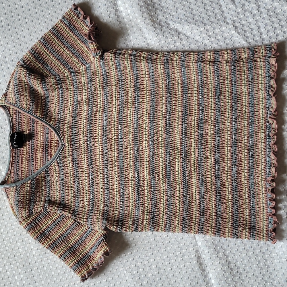 Art Class Girls Stretchy Striped Shirt! Girls 10/12